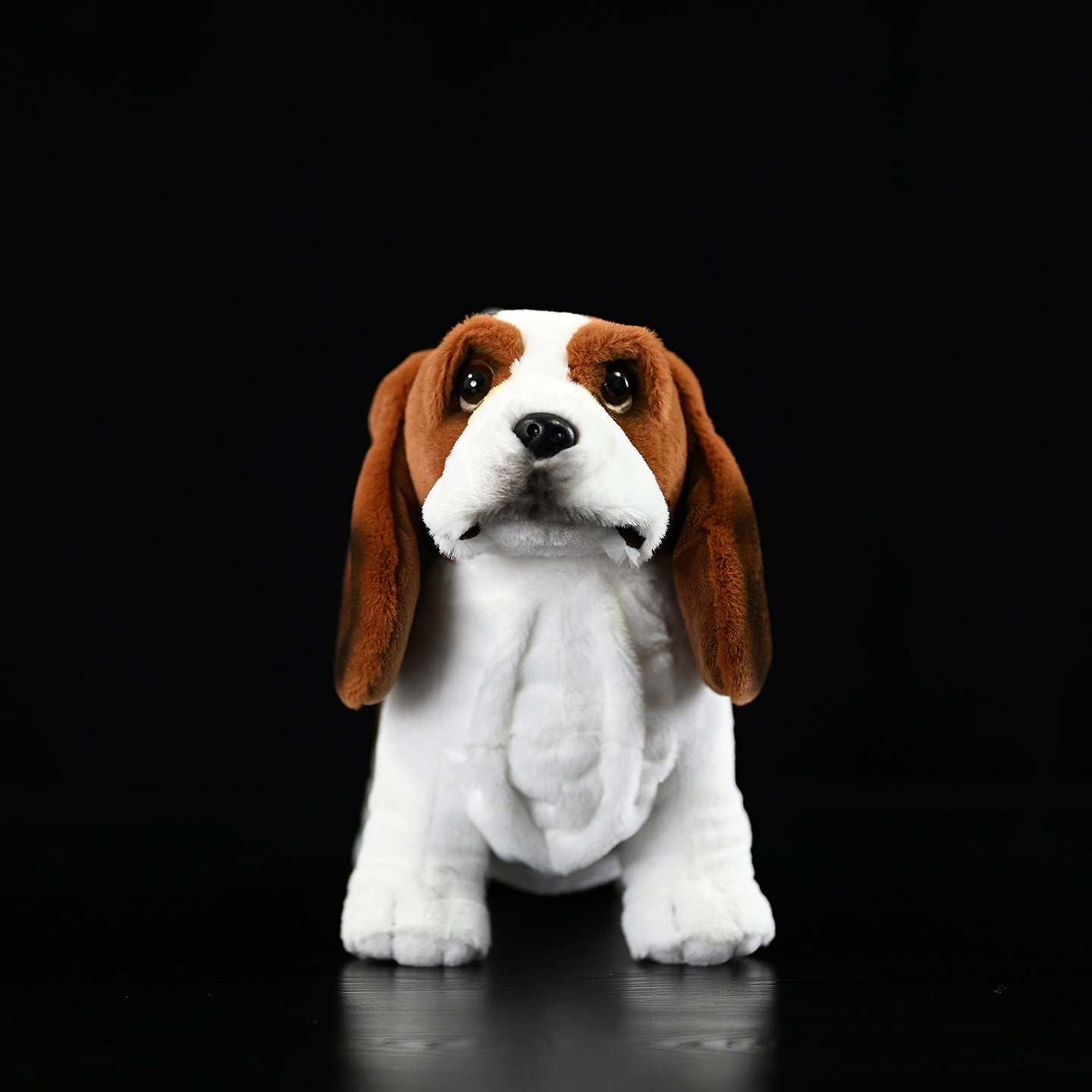 Basset Hound Kuscheltier 30 cm – Realistisches Plüschtier Hund Stofftier