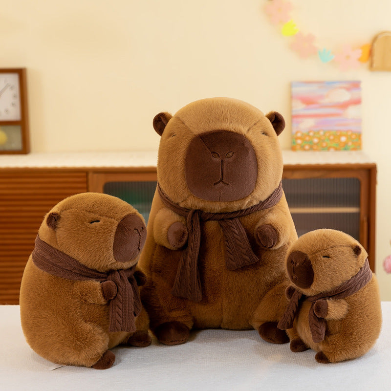 Capybara Kuscheltier - 35 cm Plüschfigur weiches Stofftier