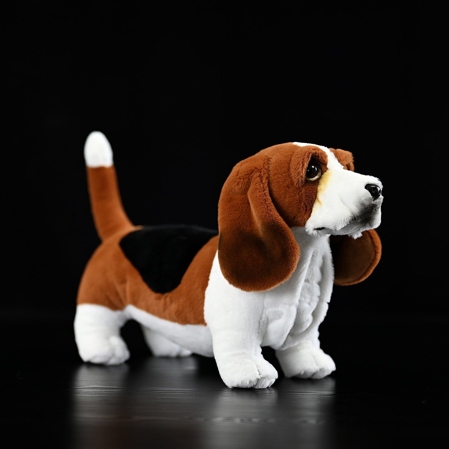 Basset Hound Kuscheltier 30 cm – Realistisches Plüschtier Hund Stofftier