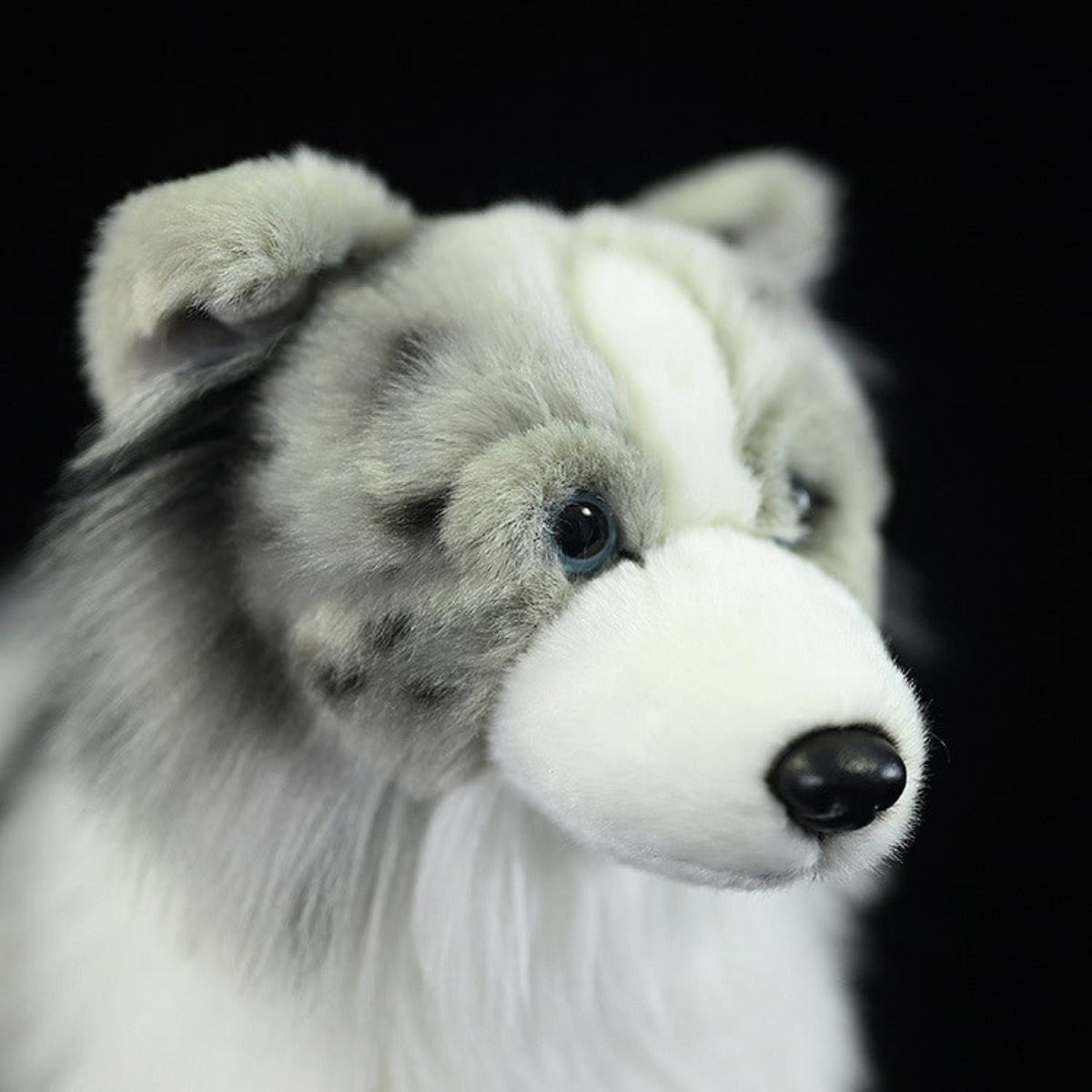 Border Collie Kuscheltier 29 cm – Realistisches Plüschtier Hund Stofftier