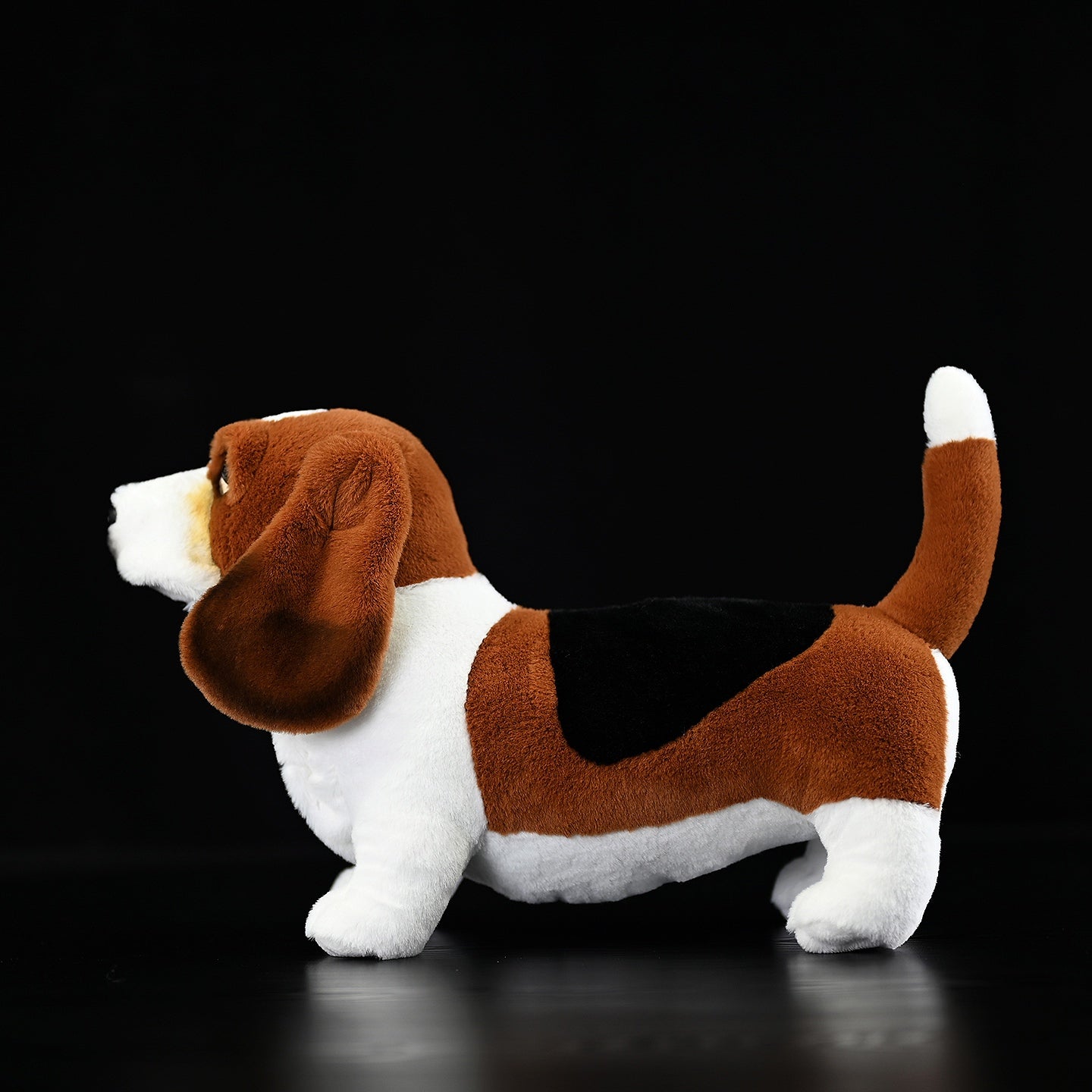 Basset Hound Kuscheltier 30 cm – Realistisches Plüschtier Hund Stofftier