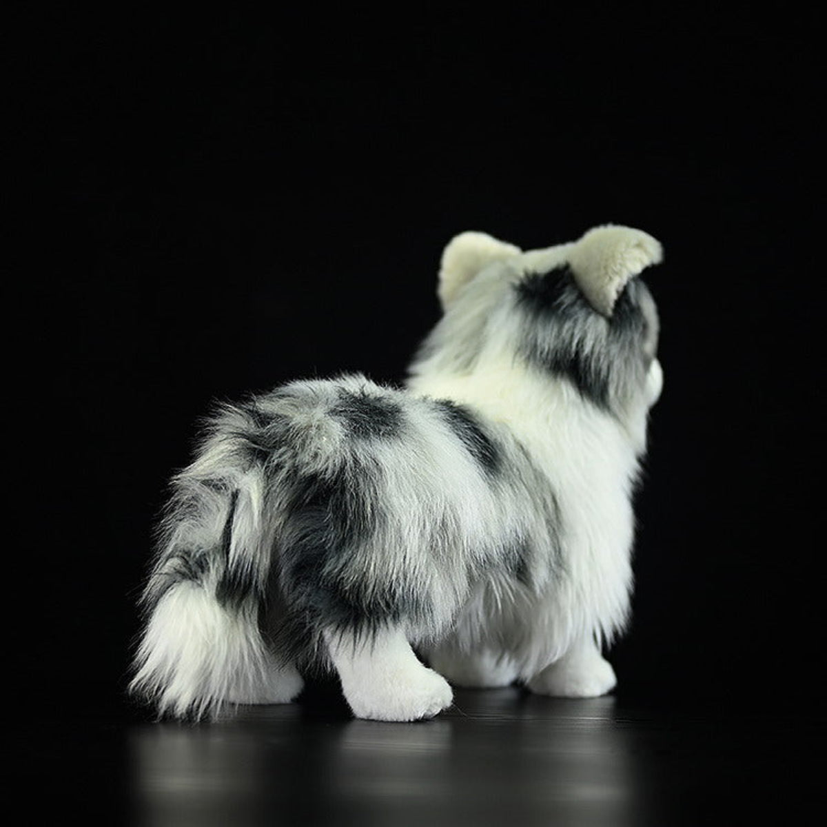 Border Collie Kuscheltier 29 cm – Realistisches Plüschtier Hund Stofftier