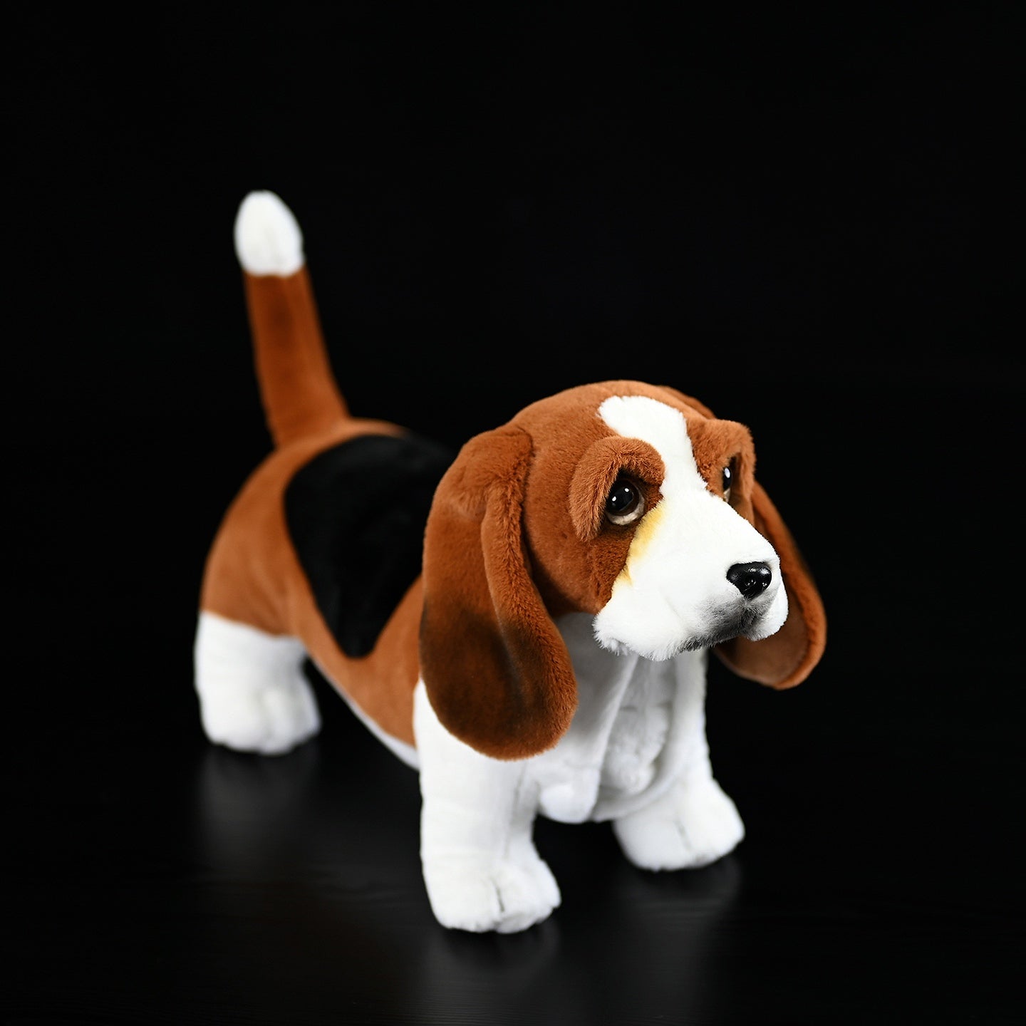 Basset Hound Kuscheltier 30 cm – Realistisches Plüschtier Hund Stofftier