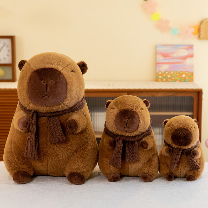 Capybara Kuscheltier - 35 cm Plüschfigur weiches Stofftier