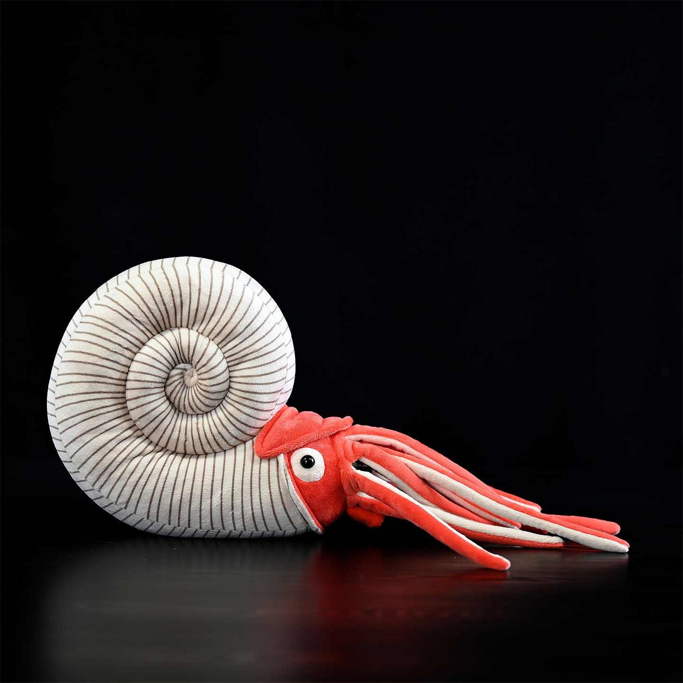 Ammonit Kuscheltier 40 cm – Realistisches Plüschtier Urzeit Tier Stofftier