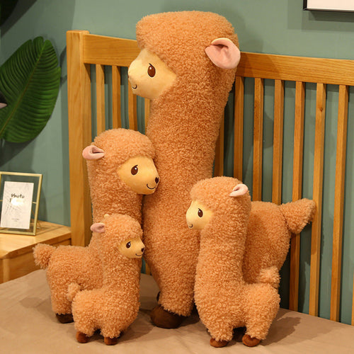 Alpaka Kuscheltier – Weiches Alpaka Plüschtier als Kissen und Geschenk