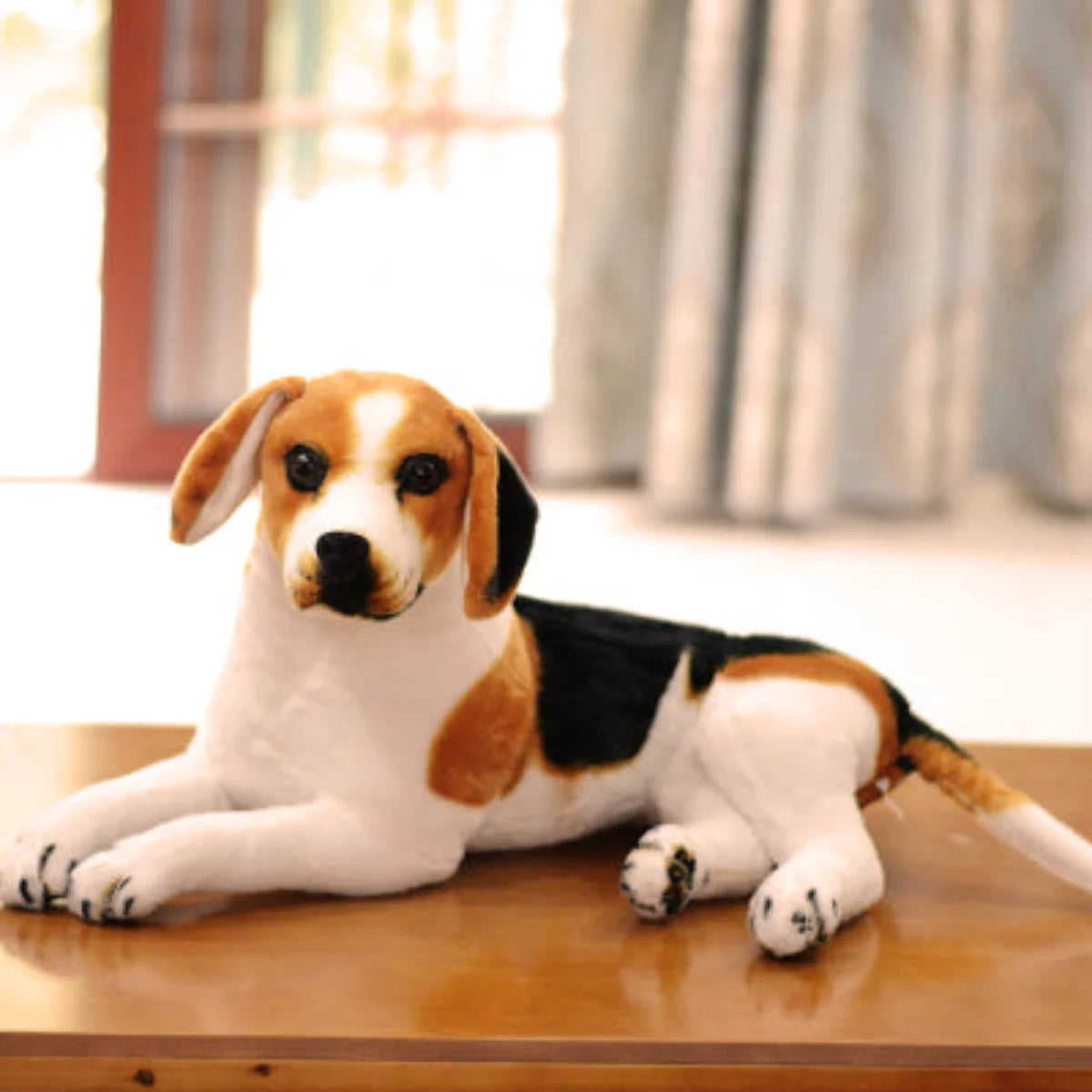 Beagle Hund Kuscheltier liegend - Plüschtier Süßes Stofftier